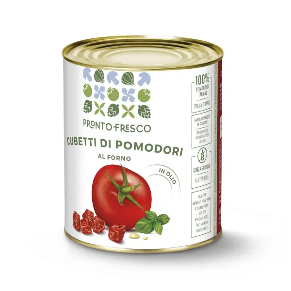 CUBETTI DI POMODORO AL FORNO PER RISTORAZIONE - 2
