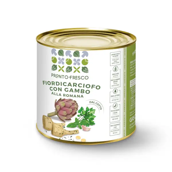 Fiordicarciofo con gambo alla Romana per Ristorazione - 2